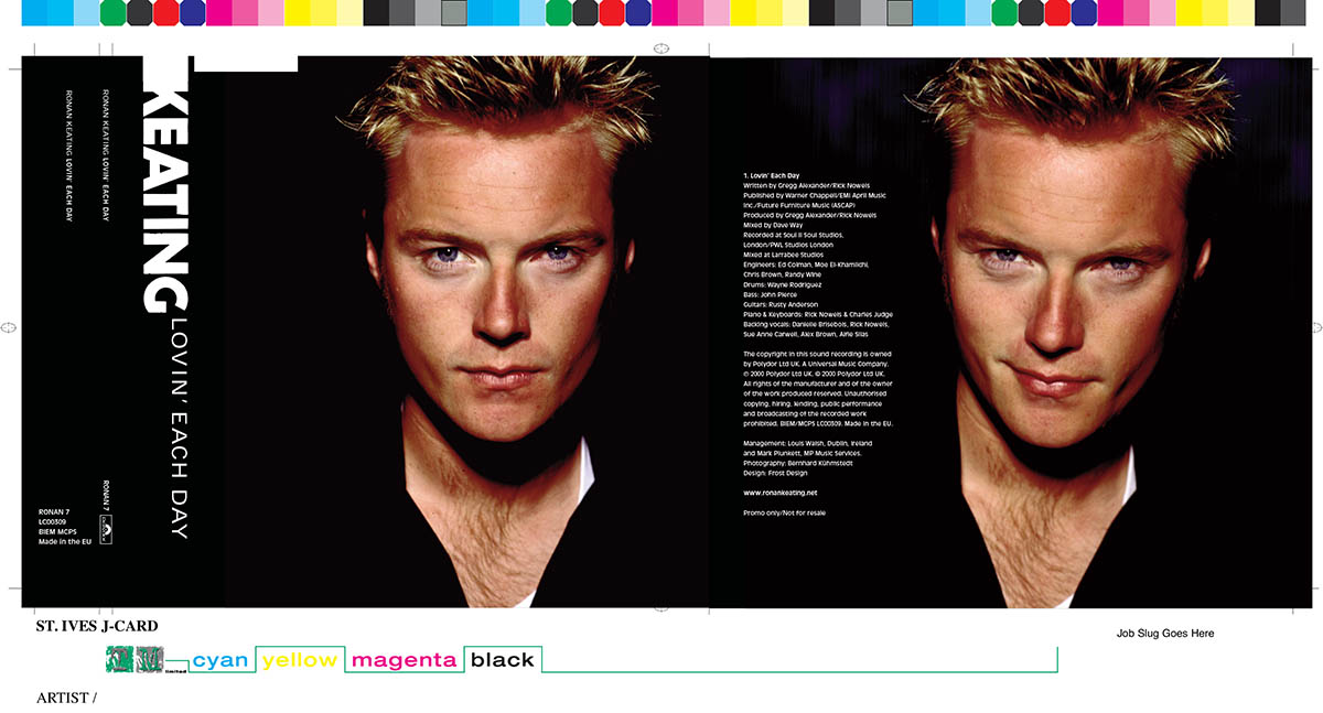 Ronan Keating Album Retouching